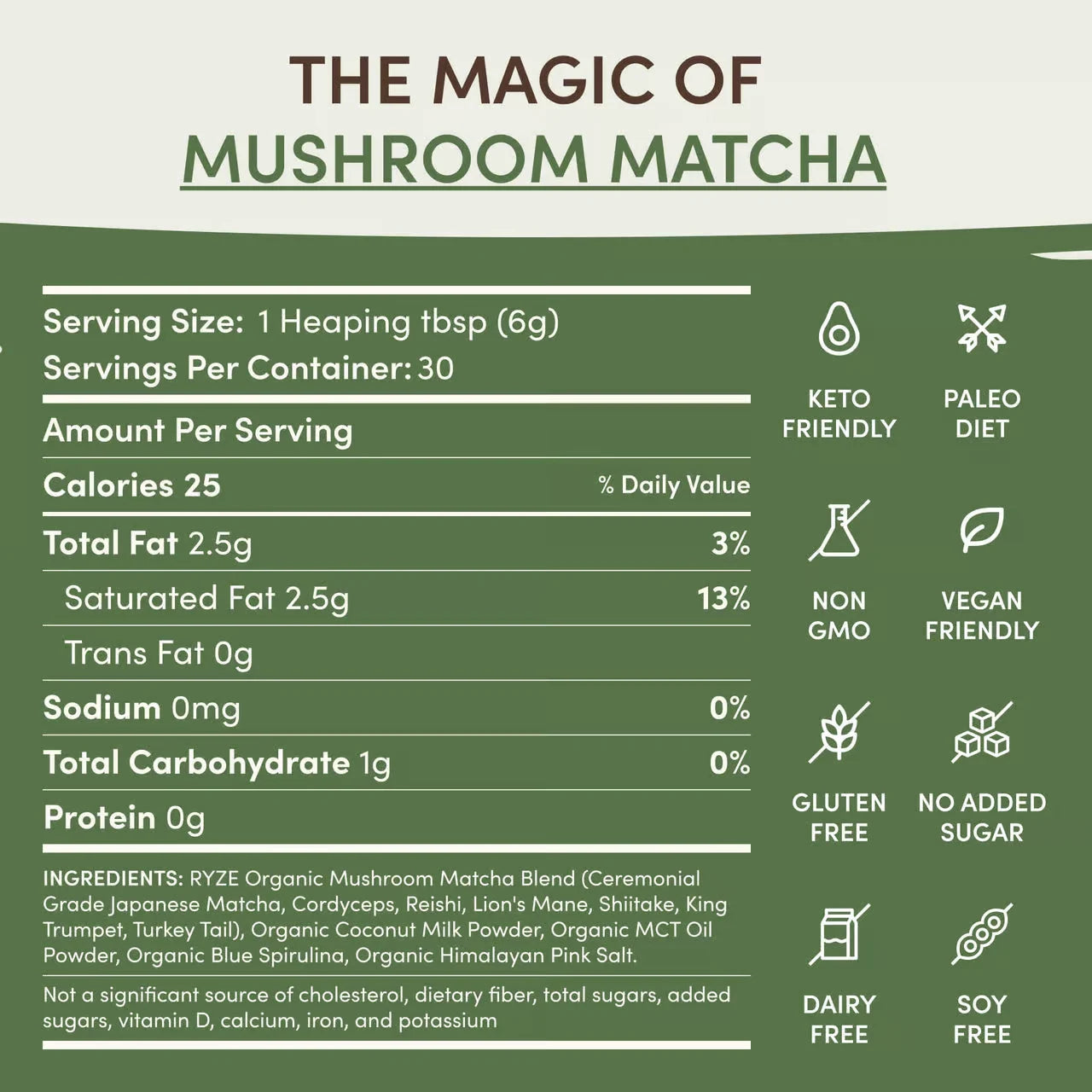 Mushroom Matcha (30 Servings)